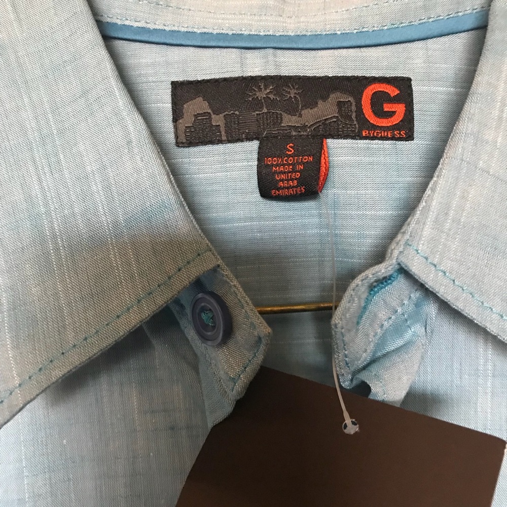 👕 G by guess Blue long sleeve shirt - Picture 4 of 5